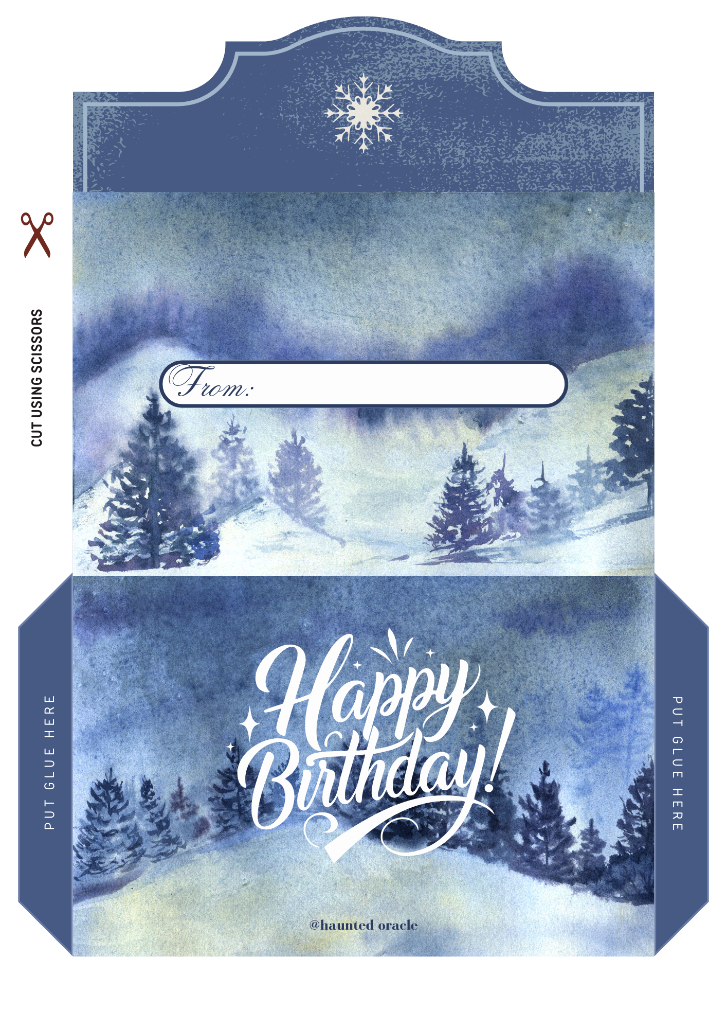 2025 Printable Envelopes Bundle Happy New Year | Happy Birthday PDF by Haunted Oracle